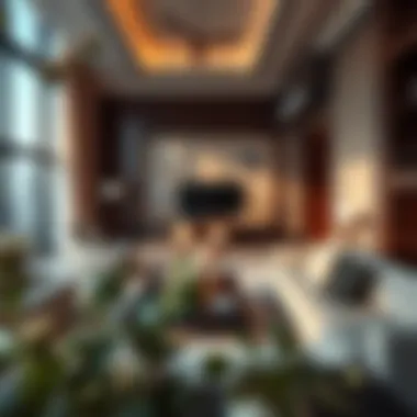 Interior Design of Living Space in Tower 2 Luxurious living space within Palace Beach Residence Tower 2