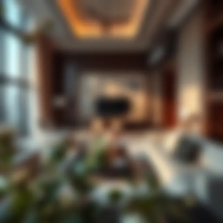 Interior Design of Living Space in Tower 2 Luxurious living space within Palace Beach Residence Tower 2