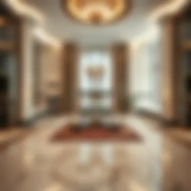 Elegant Lobby Experience Luxurious lobby interior of Paramount Hotel