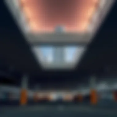 Interior View of Burj Khalifa Parking Lot Interior view of Burj Khalifa parking lot