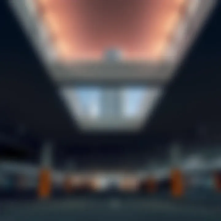 Interior View of Burj Khalifa Parking Lot Interior view of Burj Khalifa parking lot