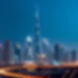 Dubai skyline showcasing modern architecture