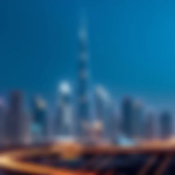 Dubai skyline showcasing modern architecture