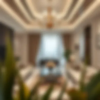 Luxurious apartment interior in Dubai