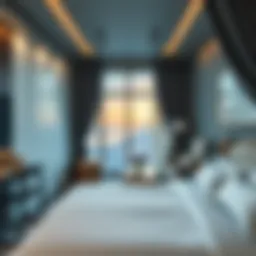 Luxurious room in Dubai with stunning views