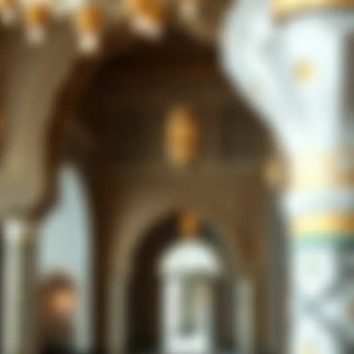 Intricate details of Qasr Al Muwaij'i's interior design and artistry
