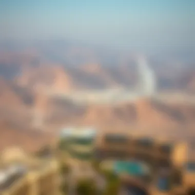 Scenic view of Damac Hills surrounding the hotel