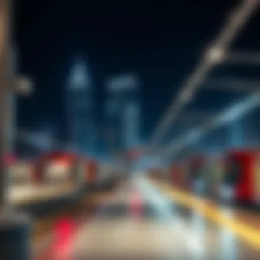 Key stations along the Red Metro Line illustrating urban connectivity and access