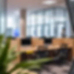 Modern workspace interior at Regus Al Bateen