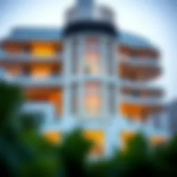 Exterior view of Renad Tower showcasing modern architecture