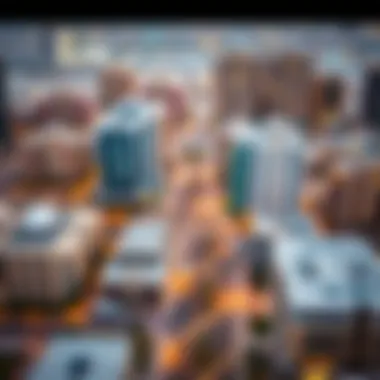 Aerial view of a thriving Dubai neighborhood