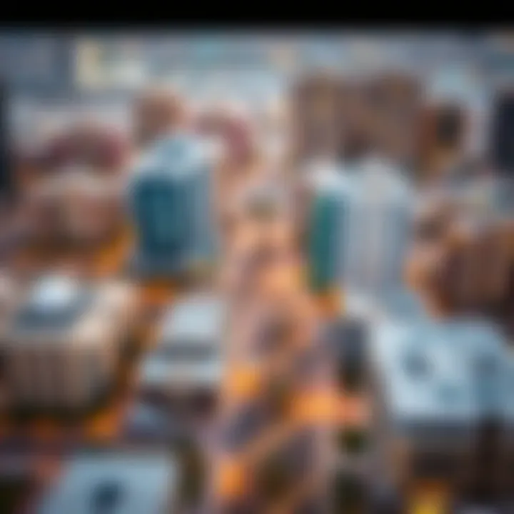 Aerial view of a thriving Dubai neighborhood