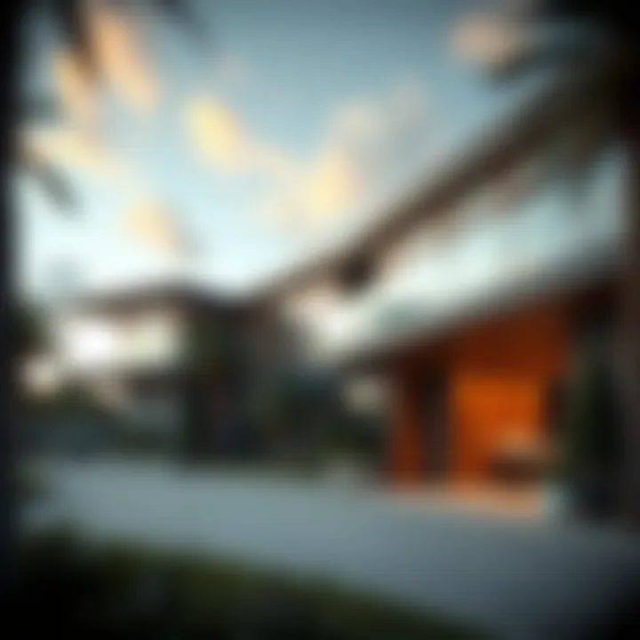 Modern architectural design of a luxury property