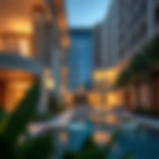 Elegant exterior view of The Ritz Carlton Residences Dubai showcasing luxury architecture