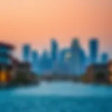 Stunning skyline view of Riverside Crescent