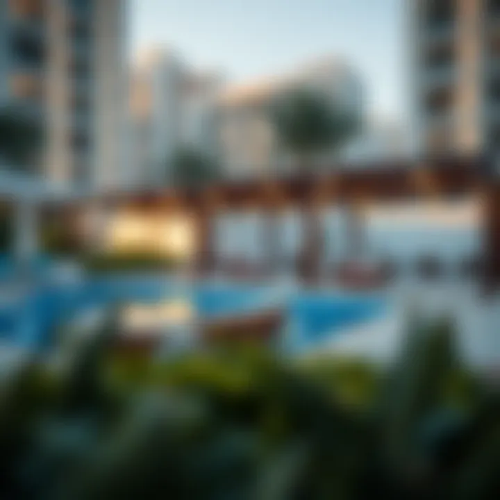 Community Amenities at Rotana Beach Residence Vibrant community spaces within Rotana Beach Residence