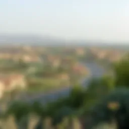 A panoramic view of Rummal Zaher showcasing its lush landscapes