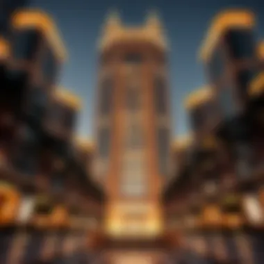 Architectural Marvel of Safa Building Stunning architectural view of Safa Building