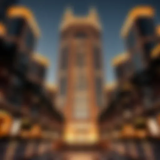 Architectural Marvel of Safa Building Stunning architectural view of Safa Building