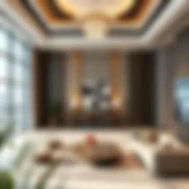 Elegant Interior Design of Safa Building Interior design features of the Safa Building