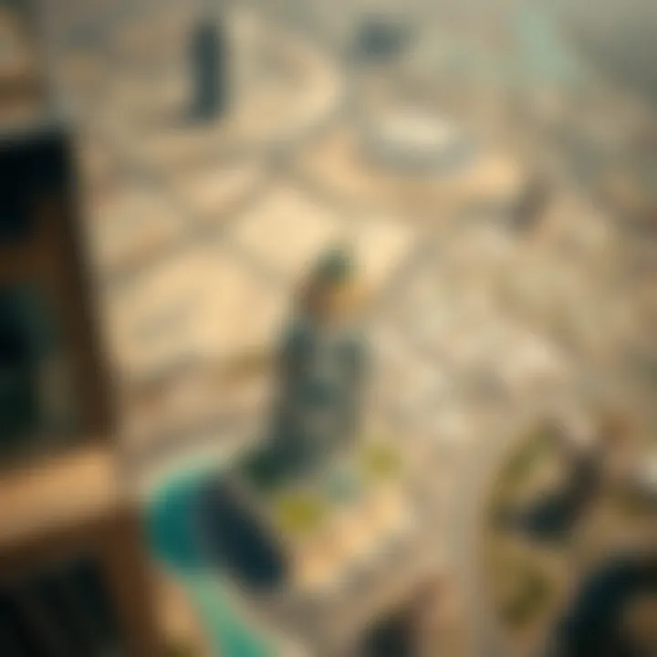 Strategic Location of Safa Building Aerial view showing the location of Safa Building in Dubai