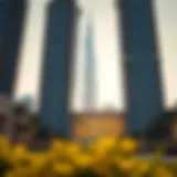 Stunning view of Samha Tower's architecture