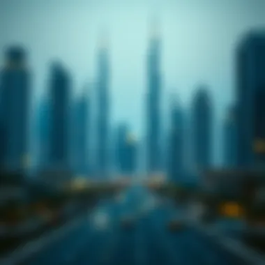 UAE skyline showcasing iconic architecture