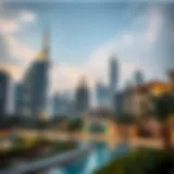 Luxurious Dubai skyline featuring high-end properties