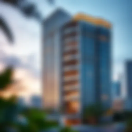 Stunning exterior view of South Heights Tower
