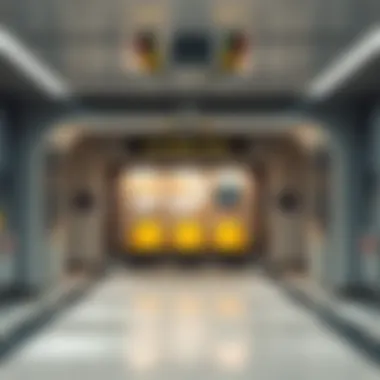 Interior view of Sports City Metro Station demonstrating accessibility features