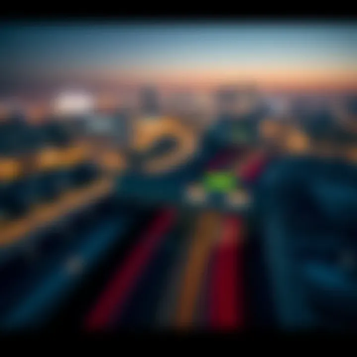 Map highlighting the strategic location of Sports City Metro Station within Dubai