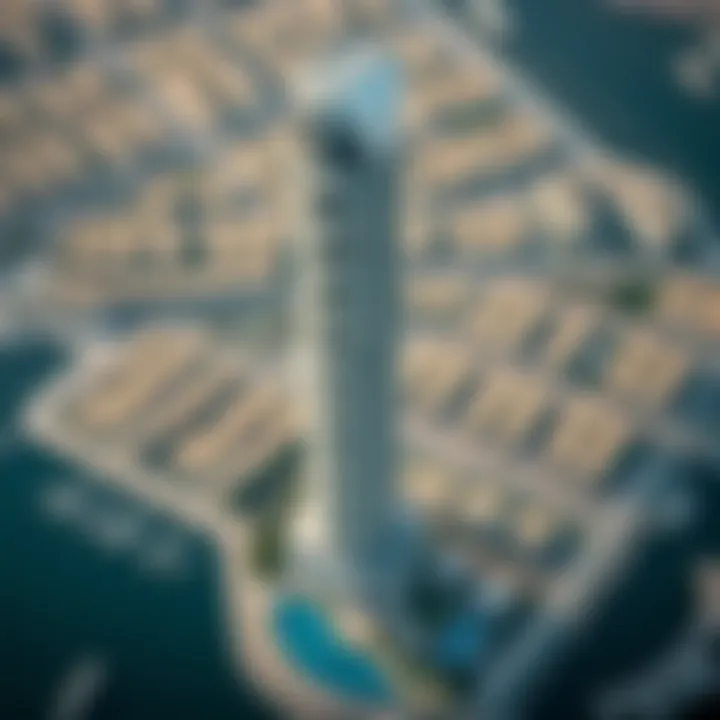 Aerial Perspective of Stella Maris Tower Aerial view of Stella Maris Tower and its surrounding community