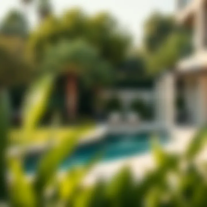 Serene Landscaping and Surroundings Lush greenery surrounding Sunshine Villa Sidra One