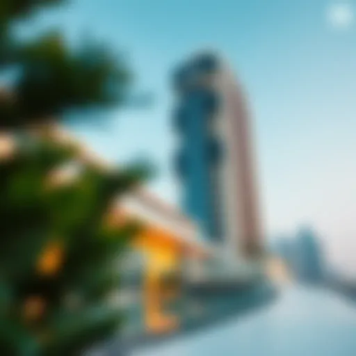 Architectural Marvel of Swiss Tower Stunning architectural view of Swiss Tower