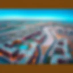 Aerial view of Bani Yas showcasing its real estate landscape