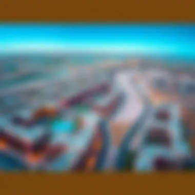 Aerial Perspective of Bani Yas Real Estate Aerial view of Bani Yas showcasing its real estate landscape