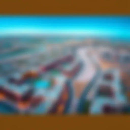 Aerial Perspective of Bani Yas Real Estate Aerial view of Bani Yas showcasing its real estate landscape