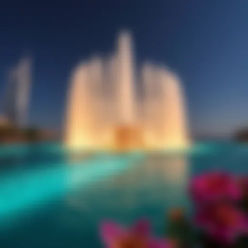 Majestic Fountain Display at The Pointe Majestic fountain display at The Pointe, Palm Jumeirah