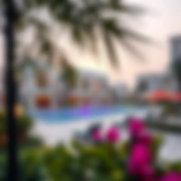 Vibrant community amenities adjacent to luxurious villas