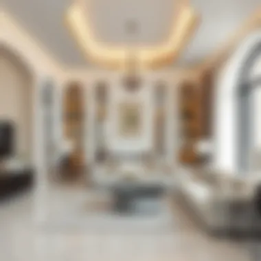 Spacious villa interior highlighting elegant design elements