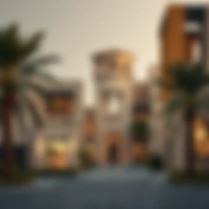 Close-up of diverse property types available in Al Awir
