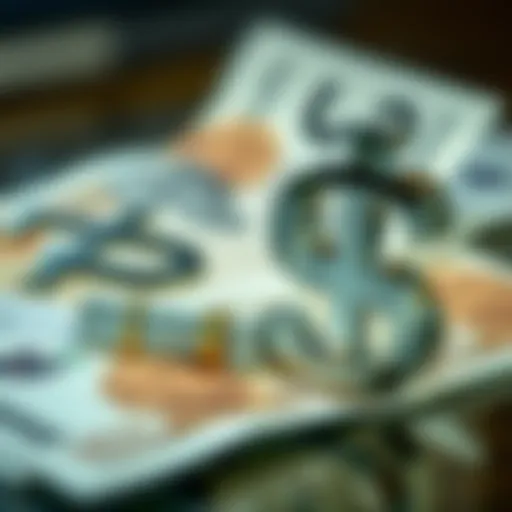 Currency symbols representing AED and USD