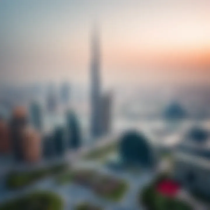 Dubai Business Landscape Overview of Dubai skyline with business hubs