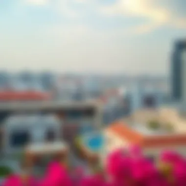 Panoramic view of الجرف 2 neighborhood showcasing modern architecture