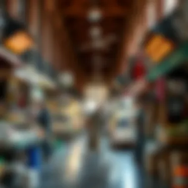 Vibrant community market with local vendors