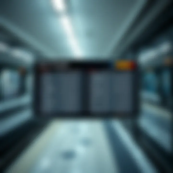 A timetable showcasing metro hours