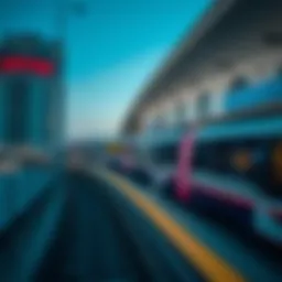 Overview of Dubai Metro Station