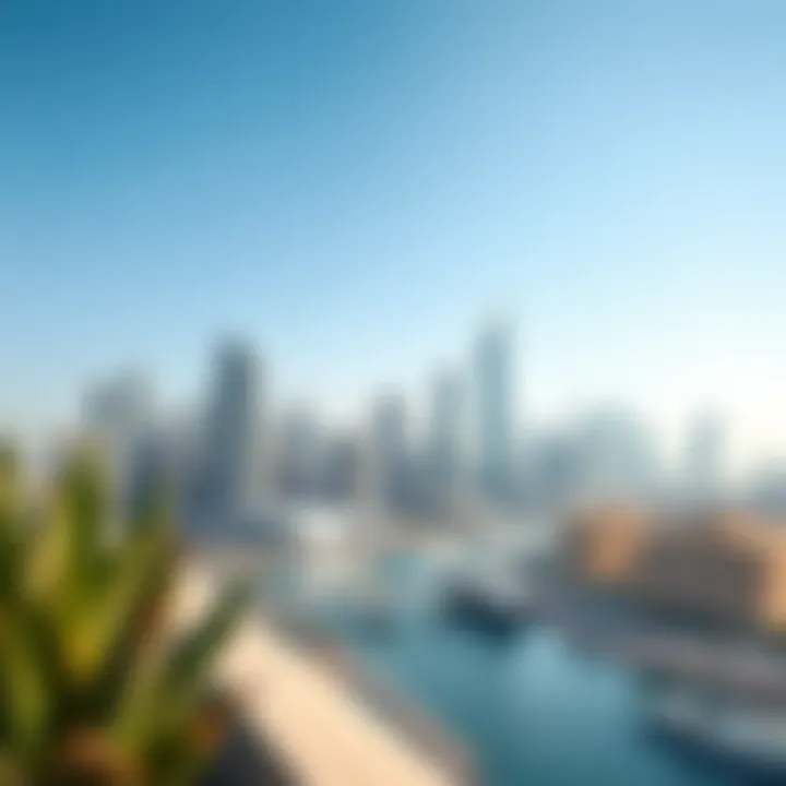 A serene view of Dubai's skyline showcasing modern architecture