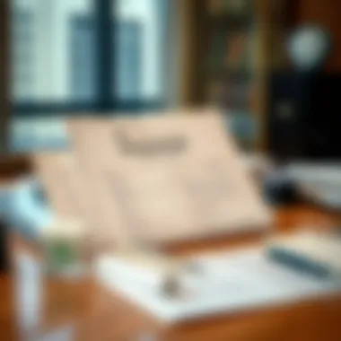 Essential Ejari Documents Essential documents for Ejari registration displayed on a desk