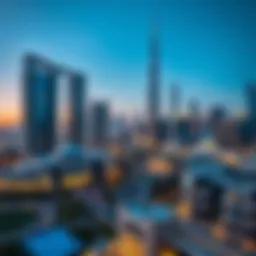 Modern skyline of Dubai showcasing luxury properties